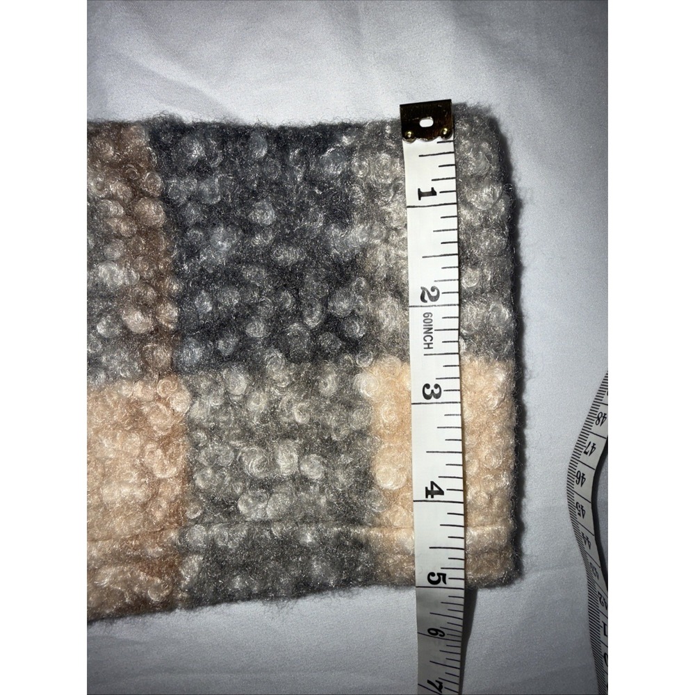 Ellen Tracy Plaid Boucle Textured Midweight Coat Plaid Small MultiColor - Picture 10 of 12